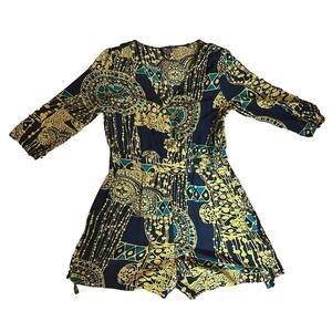 Charlie Jade silk Romper- Size Large